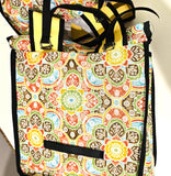 2 sided printed Dutch style panniers