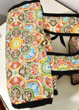 2 sided printed Dutch style panniers