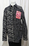 multi B&W print shirt