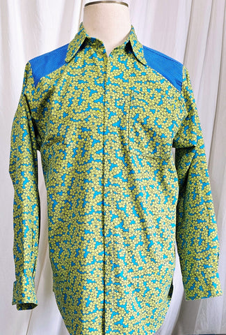 printed lightweight corduroy shirt