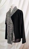 two tone asymmetrical top.