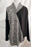 two tone asymmetrical top.