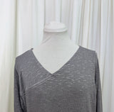 silver knit pullover