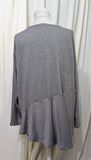 silver knit pullover