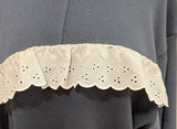 pullover with eyelet trim