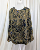 paisley chiffon pullover