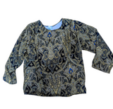 paisley chiffon pullover