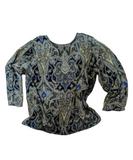 paisley chiffon pullover