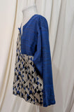 asymmetrical colour block pullover
