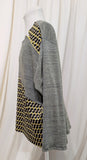 zipper colour block pullover