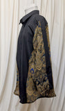 paisley  chiffon  button front