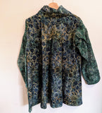 printed asymmetrical pullover