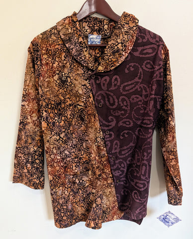 asymmetrical button front shirt