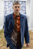 brushed corduroy blazer