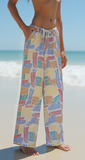 printed drawstring pant