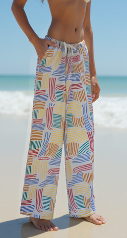 printed drawstring pant